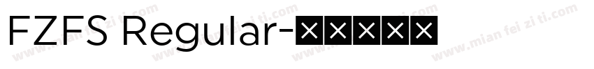 FZFS Regular字体转换